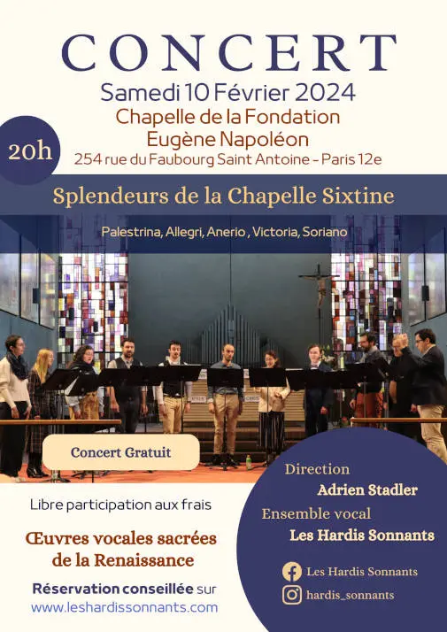 Les Hardis Sonnants concert février 2024